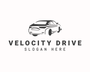 Drive - Sedan Car Driving logo design