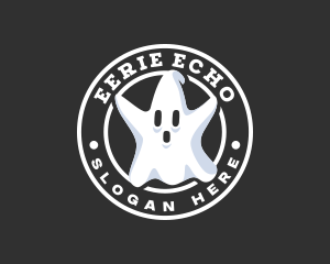 Spooky Paranormal Ghost logo design