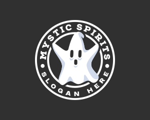 Paranormal - Spooky Paranormal Ghost logo design