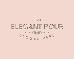 Feminine Elegant Brand logo design