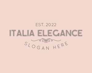 Feminine Elegant Brand logo design