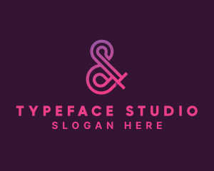 Font - Gradient Ampersand Font logo design