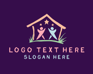 Youngster - Children Daycare House logo design