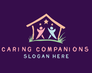 Nanny - Children Daycare House logo design