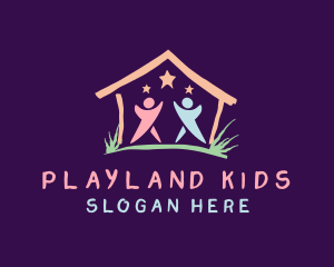 Children Daycare House  logo design