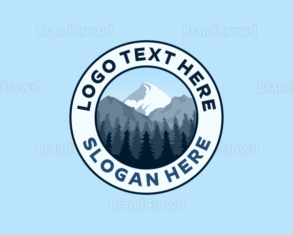 Forest Mountain Scenery Logo