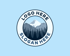 Forest Mountain Scenery Logo