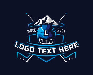 Helmet - Hockey Varsity Sport logo design