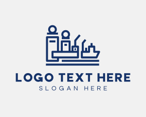 Ship - Shipping Port Import logo design