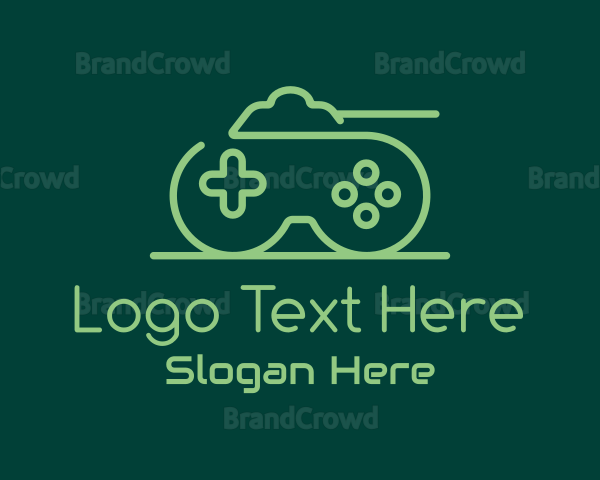 Green Gamepad Tank Logo