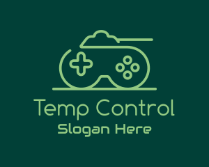 Green Gamepad Tank logo design