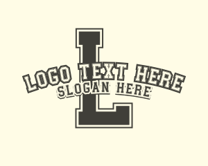College - College Varsity Lettermark logo design