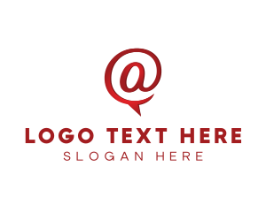 Talk Bubble - Chat Letter A logo design