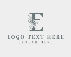 Botany - Aesthetic Floral Letter logo design