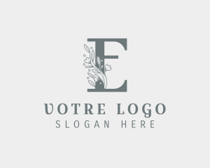 Bridal - Aesthetic Floral Letter logo design