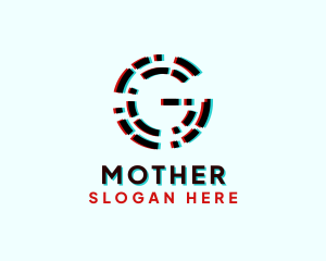Cyber - Glitch Tech Letter G logo design