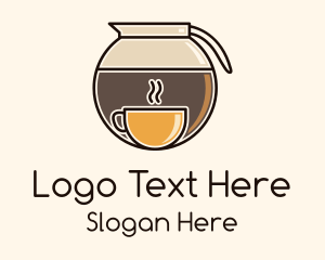 Breakfast - Coffee Carafe Cup logo design