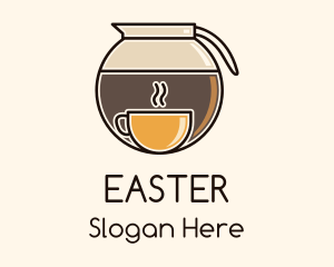 Hot Drinks - Coffee Carafe Cup logo design