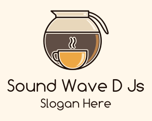 Brew - Coffee Carafe Cup logo design
