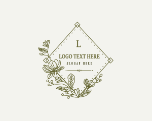 Smell - Floral Garden Diamond logo design