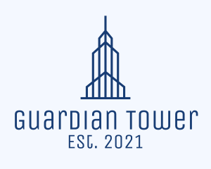 Blue Tower Hotel logo design