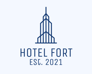 Blue Tower Hotel logo design