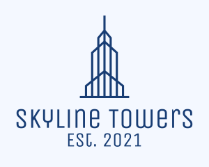 Blue Tower Hotel logo design