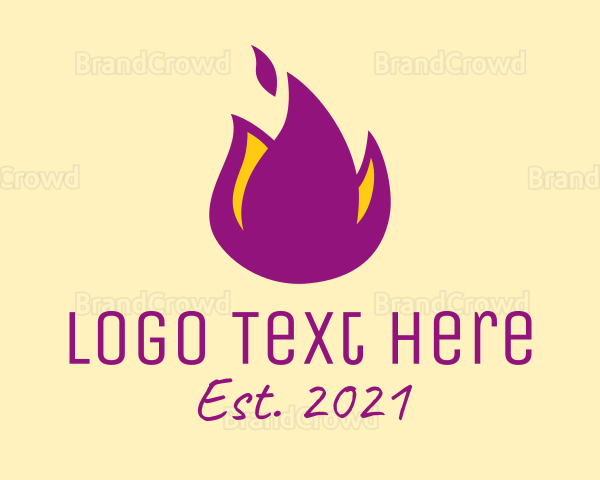 Purple Flame Resto Logo