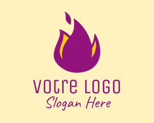 Purple Flame Resto Logo