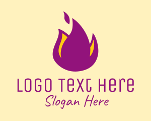 Purple Flame Resto Logo