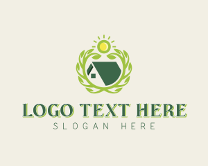 Lawn - Wreath Home Landscaping logo design
