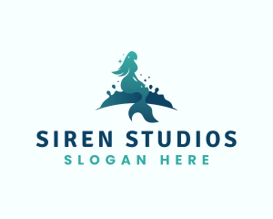 Siren - Mermaid Beauty Ocean logo design