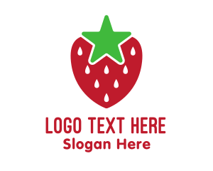 Berry - Strawberry Star Fruit logo design