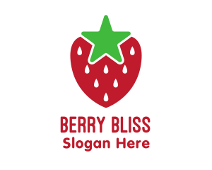 Strawberry - Strawberry Star Fruit logo design