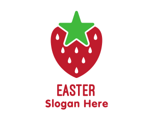 Plum - Strawberry Star Fruit logo design