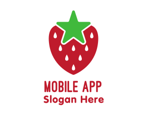 Salad - Strawberry Star Fruit logo design