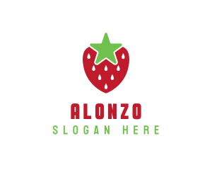 Strawberry Star Fruit logo design