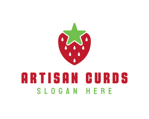 Strawberry Star Fruit logo design