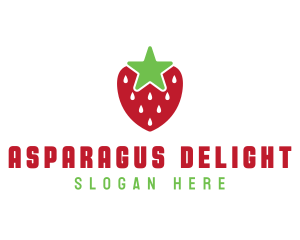 Strawberry Star Fruit logo design