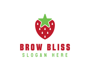 Strawberry Star Fruit logo design