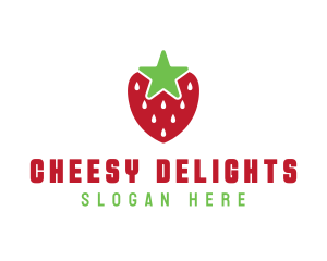 Strawberry Star Fruit logo design