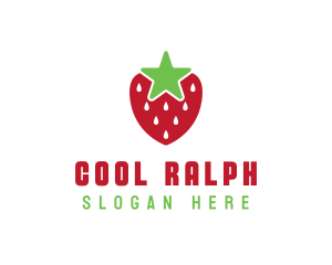 Strawberry Star Fruit logo design