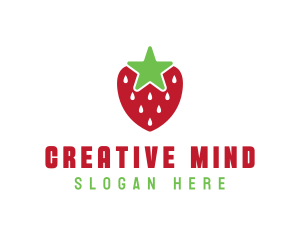 Strawberry Star Fruit logo design