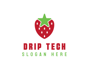 Strawberry Star Fruit logo design