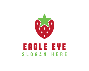 Strawberry Star Fruit logo design