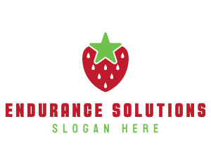 Strawberry Star Fruit logo design