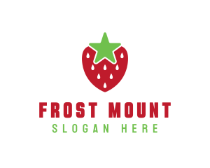 Strawberry Star Fruit logo design