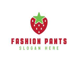 Strawberry Star Fruit logo design