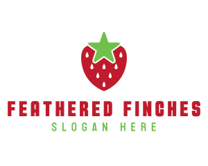 Strawberry Star Fruit logo design