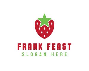 Strawberry Star Fruit logo design